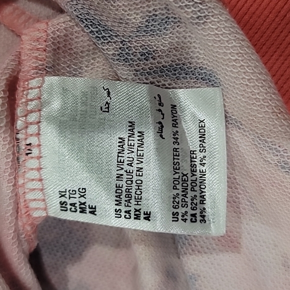 Ideology Tie Dye Elbow Sleeve Crew Neck Top Size XL - Picture 7 of 11